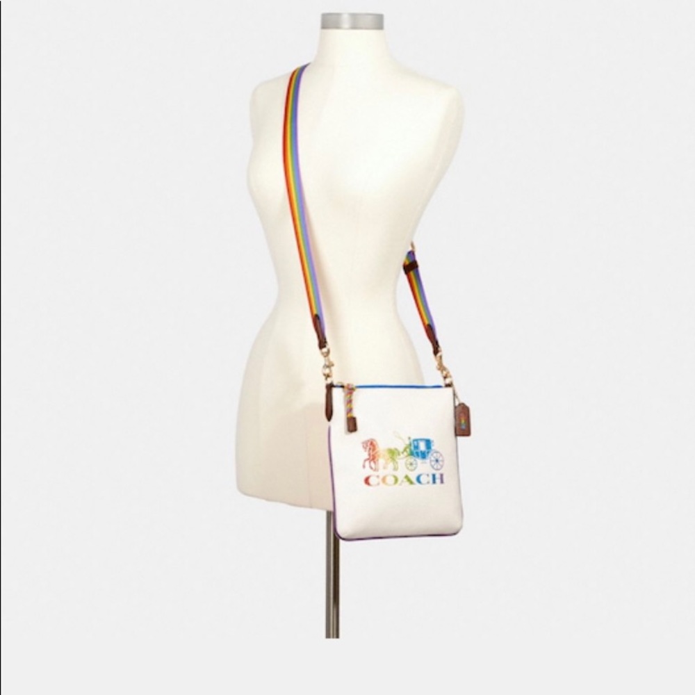 COACH - Jes Slim Crossbody With Rainbow Horse And Carriage LGBTQ+